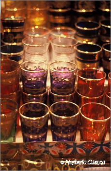 027marruecos 2003-marrakech-zocos-vasos te
